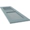 Ekena Millwork 18W x 77H Americraft Two Equal Louver Exterior Real Wood Shutters, Peaceful Blue, PR RW101LV18X77SBH - alternate 8